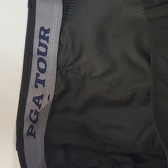 PGA Tour Men's Black Golf Shorts, Size 38 - Picture 6 of 8